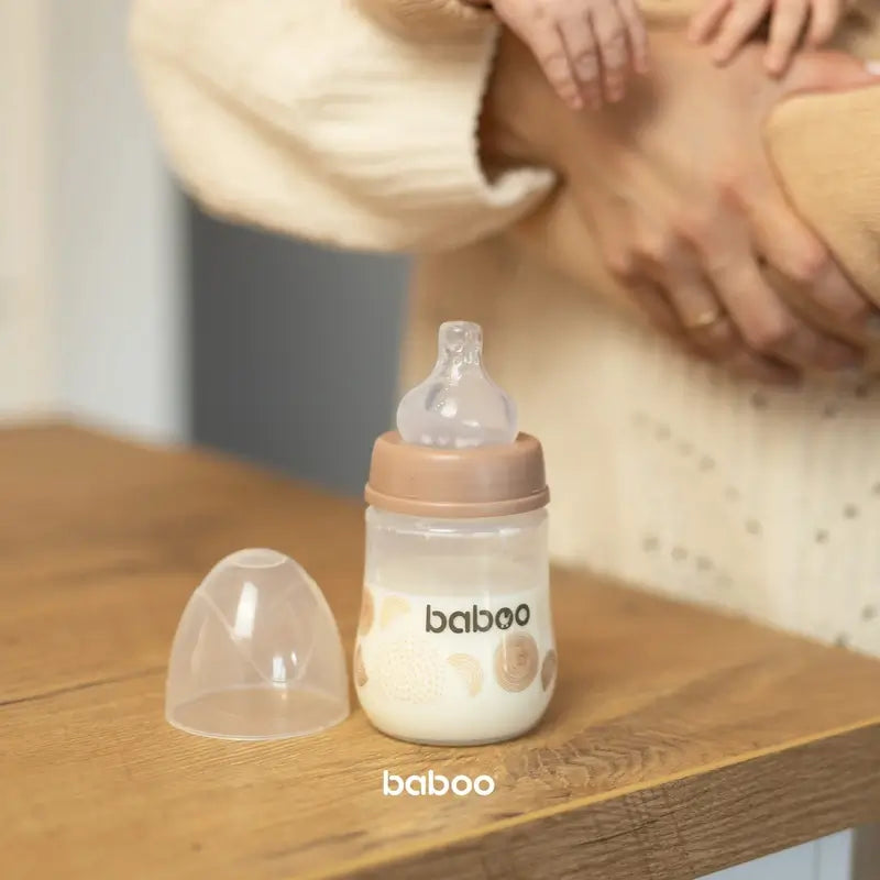 Baboo Anti-colic Bottle 0+ Months Au Naturale, 180 ml