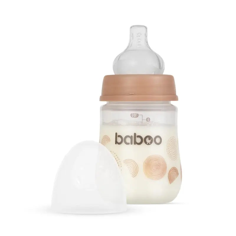 Baboo Anti-colic Bottle 0+ Months Au Naturale, 180 ml