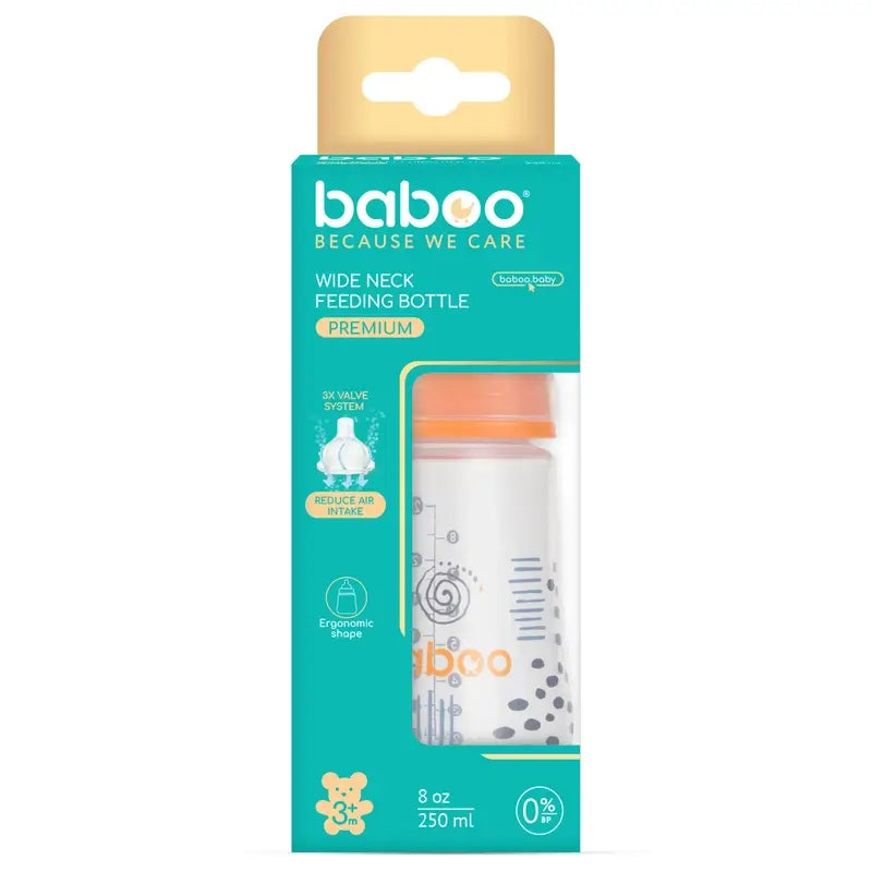 Baboo Anti-Colic Bottle 3+ Months Blue Haze, 250 ml