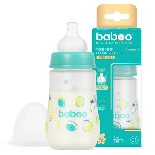 Baboo Anti-Colic Bottle 3+ Months Lagoon Fiesta, 250 ml