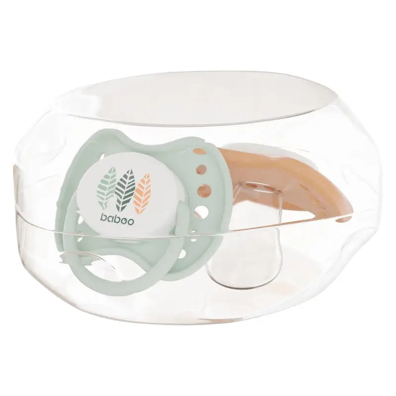 Baboo Calmy Anatomical Pacifiers 0-6 Months Peachy Keen, 2 pieces