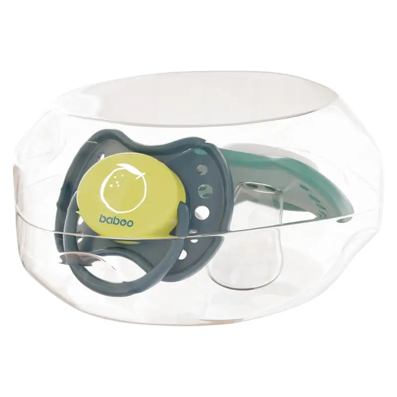 Baboo Calmy Anatomical Pacifiers 6-12 Months Lagoon Fiesta, 2 pieces