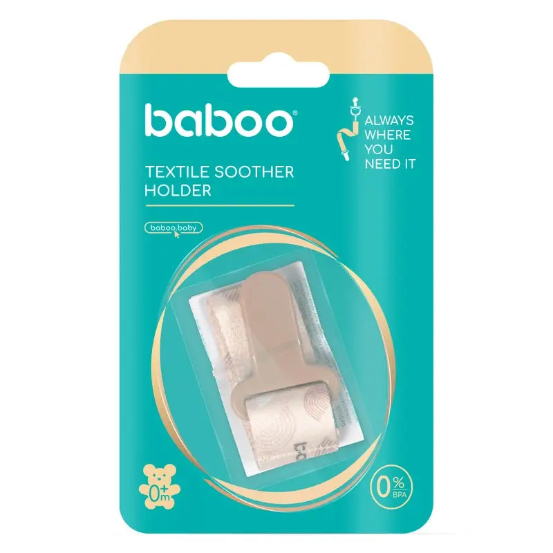 Baboo Pacifier Holder 0+ Months Au Naturale, 1 piece