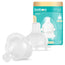 Baboo Wide Neck Anti-Colic Teats Medium Flow, 3+ Months, 2 pieces