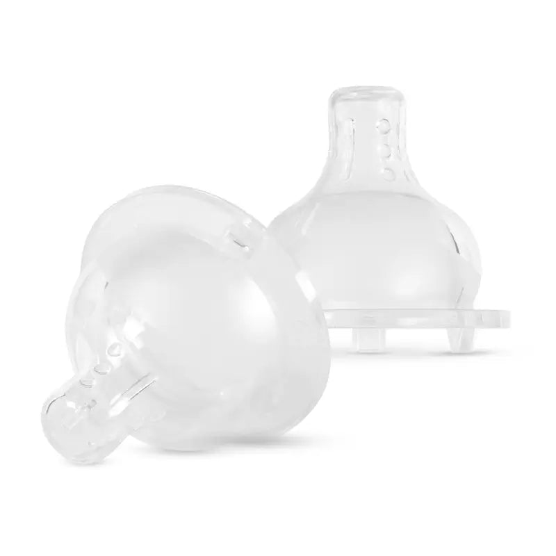 Baboo Wide Neck Anti-Colic Teats Medium Flow, 3+ Months, 2 pieces