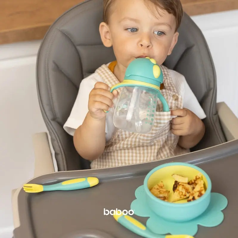 Baboo Lagoon Fiesta Silicone Learning Cup With Straw 9+ Months, 260 ml