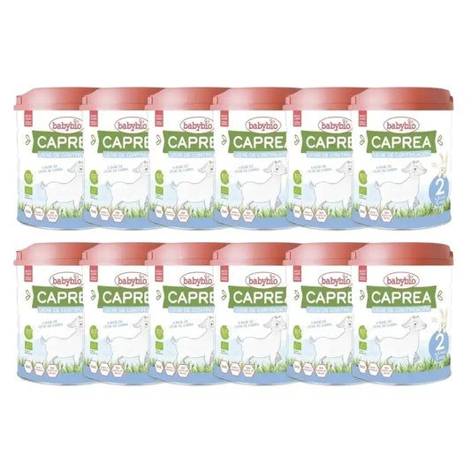 Babybio Caprea 2 Goat Milk 6-12 Months, Pack 12 x 800 g