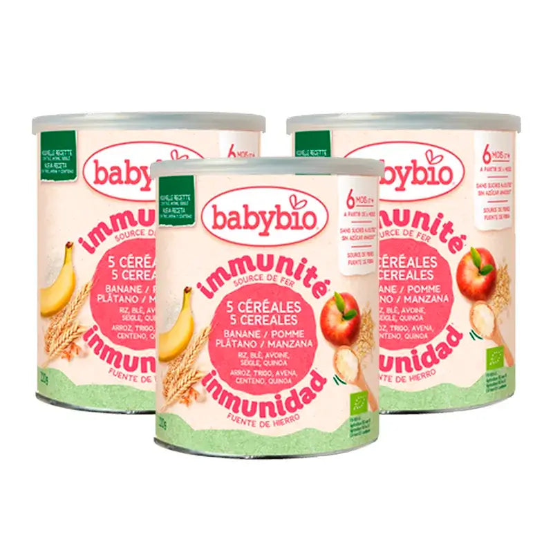 Babybio Cereals 3 Fruit & Quinoa, Pack 3 x 220 grams