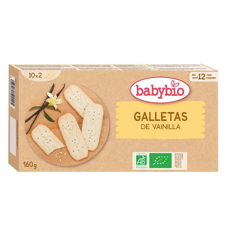 Babybio Vanilla Growth Biscuits , 160 g