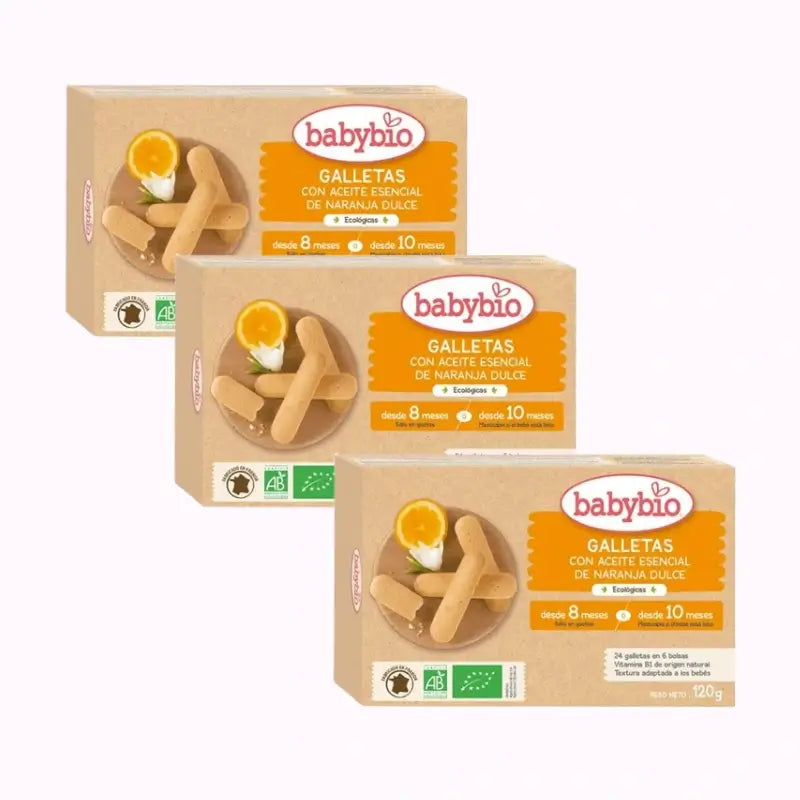 Babybio Teething Biscuits, Pack 3 x 120g