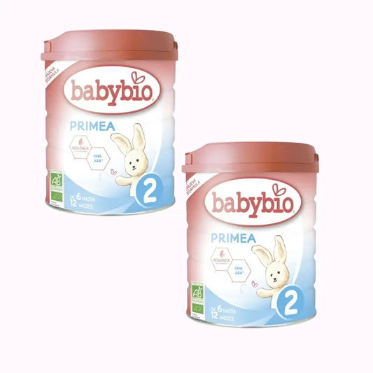 Babybio Primea 2 Cow's Milk Continuation 6-12 Months, Pack 2 x 800g