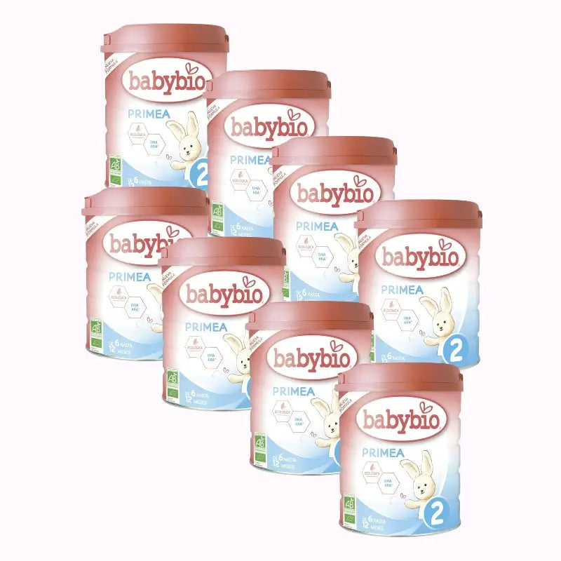Babybio Primea 2 Cow's Milk Continuation 6-12 Months, Pack 8 x 800g