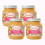 Babybio Peach-Apple, Pack 4 x 130 g