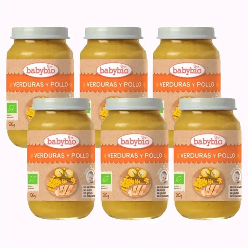 Babybio Menu Tradition Chicken, Pack 6 x 200 g