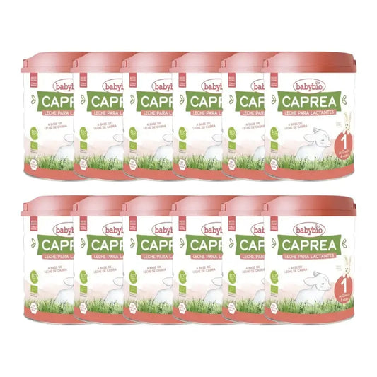 Babybio Caprea 1 Goat's Milk 0-6 Months, Pack 12 x 800 g
