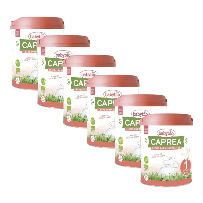 Babybio Caprea 1 Goat Milk 0-6 Months, Pack 6 x 800 g