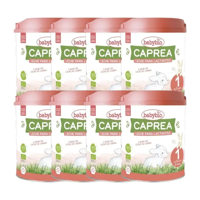 Babybio Caprea 1 Goat Milk 0-6 Months, Pack 8 x 800 g