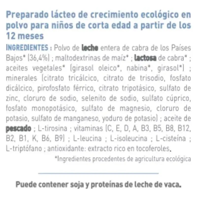 Babybio Caprea 3 Goat's Milk 12-36 Months, Pack 2 x 800g