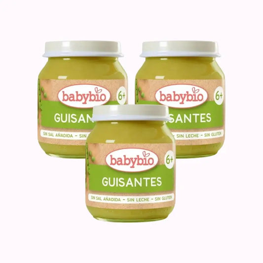 Babybio Babybio Peas, Pack 3 x 130 grams