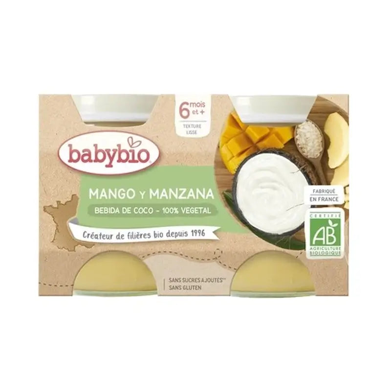 Babybio Yoghurt Coconut Mango Pineapple & Apple - 2X130 g