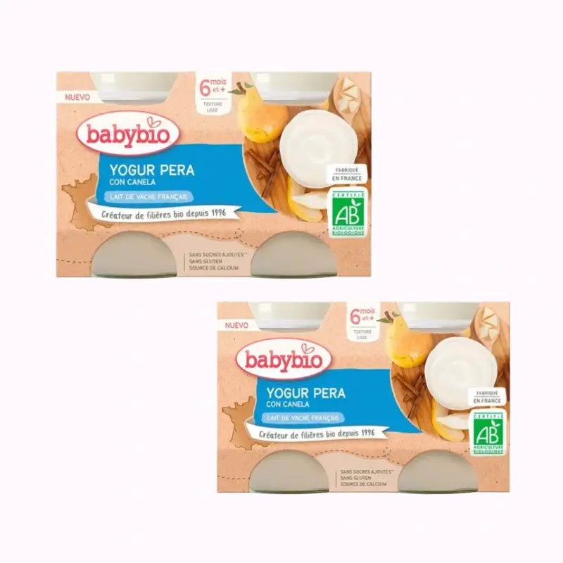 Babybio Yoghurt Pear Cow, Pack 2 x 2X130 g