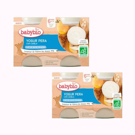Babybio Yoghurt Pear Cow, Pack 2 x 2X130 g