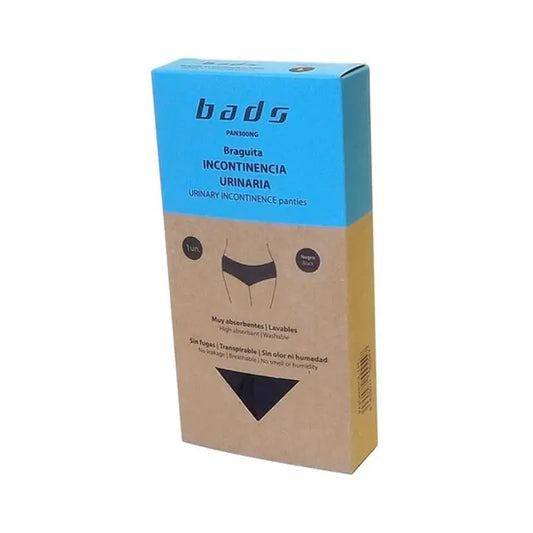 Bads Urinary Incontinence Briefs Black Size M.