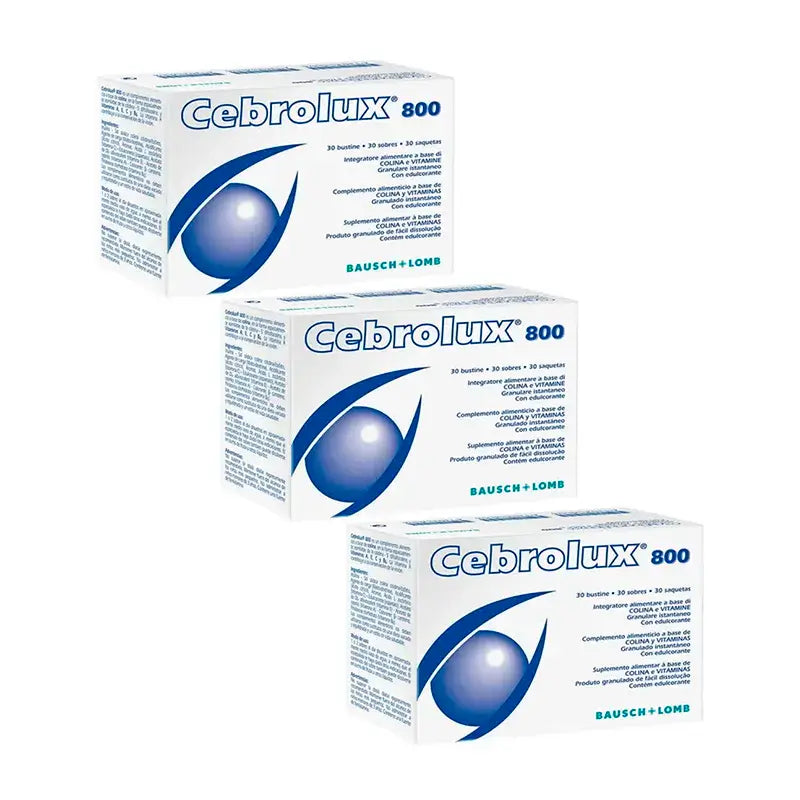 Bausch & Lomb Cebrolux 800, Pack 3 x 30 Sachets