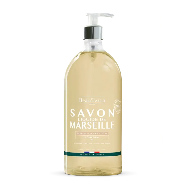 Beauterra Cotton Flower Marseille Soap , 1000 ml