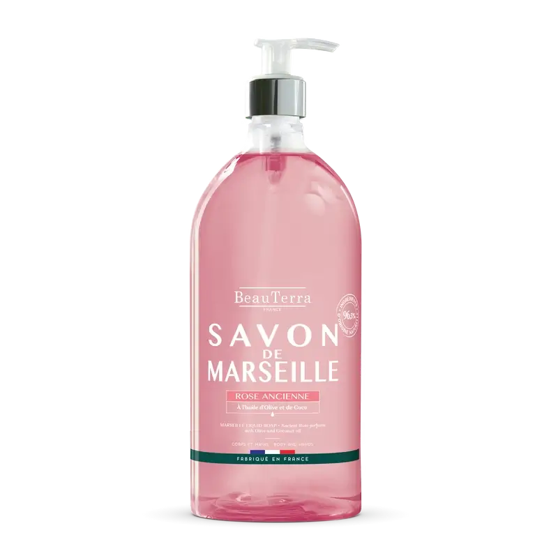 Beauterra Marseille Soaps Antique Rose Marseille Soap , 1000 ml