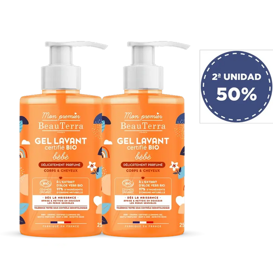 Beauterra Pack Baby Shower Gel With Perfume, 2x750 ml