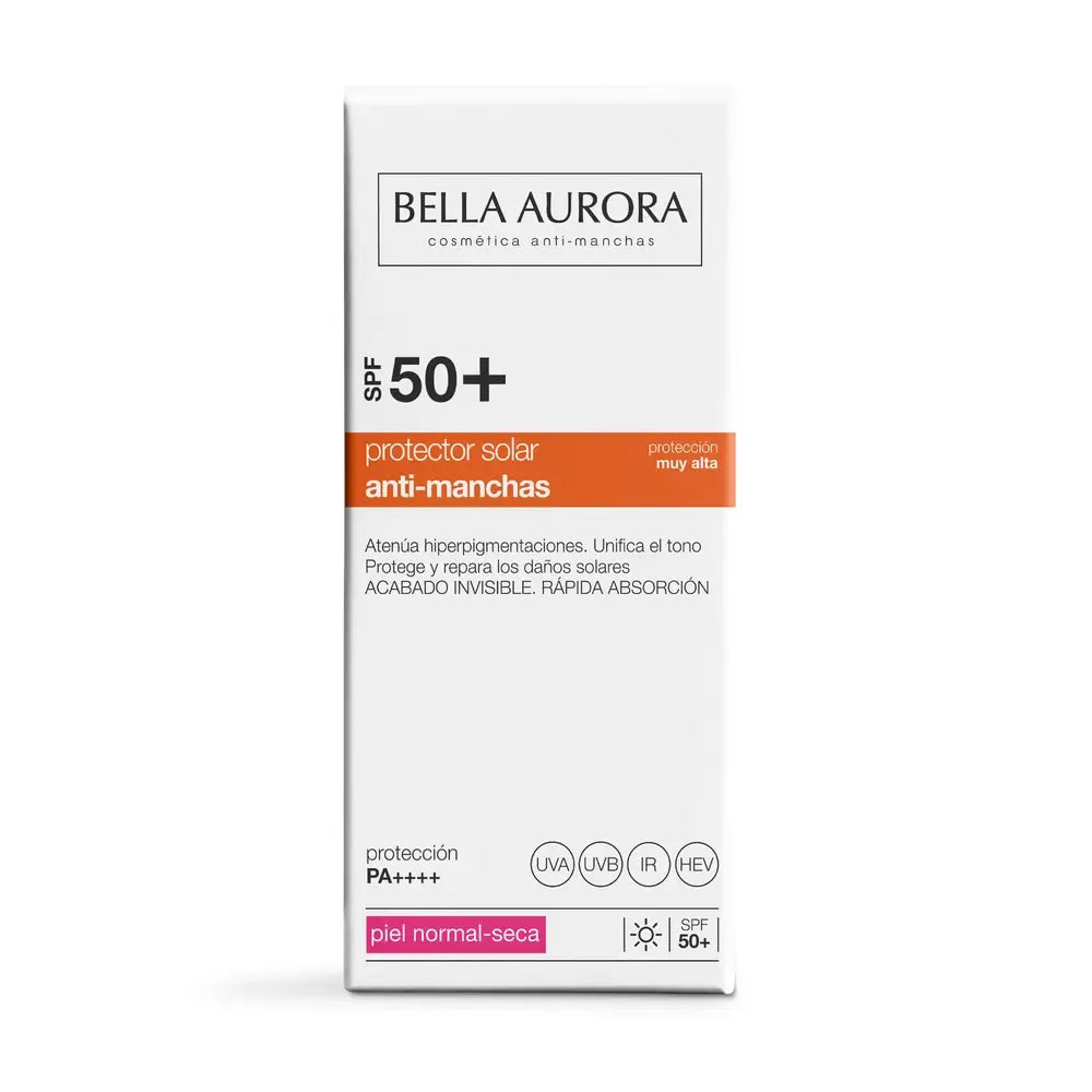 Bella Aurora Anti-Blemish Sunscreen Spf50+. Normal-Dry Skin, 50 ml