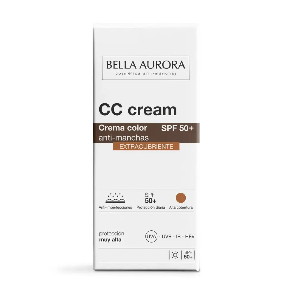 Bella Aurora Cc Cream Spf50+ Extra Coverage, 30 ml.