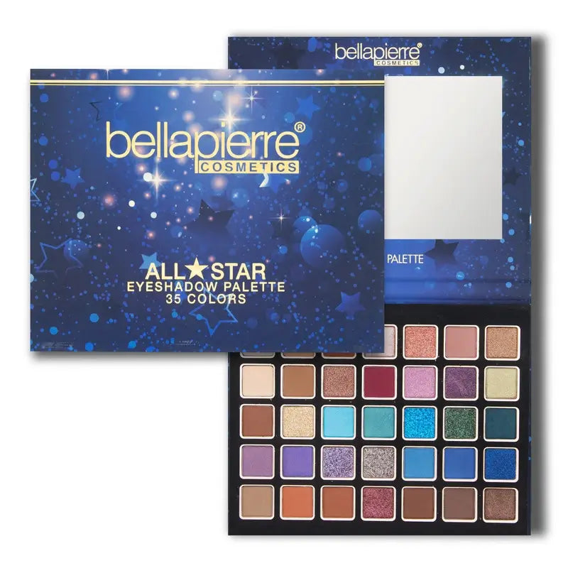 Bellapierre Cosmetics All-Stars Eyeshadow Palette, 35 Colors , 38 g