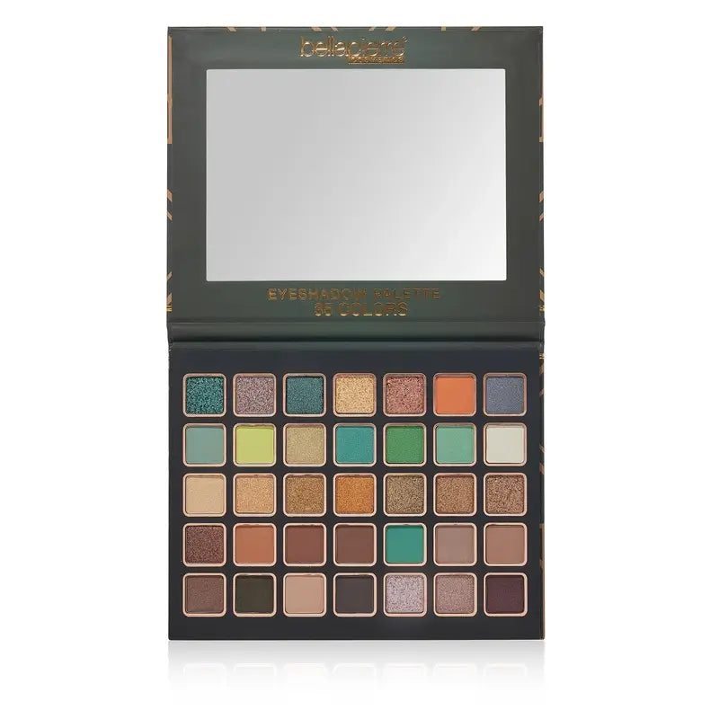 Bellapierre Cosmetics Emerald City Eyeshadow Palette, 35 Colours , 38 g