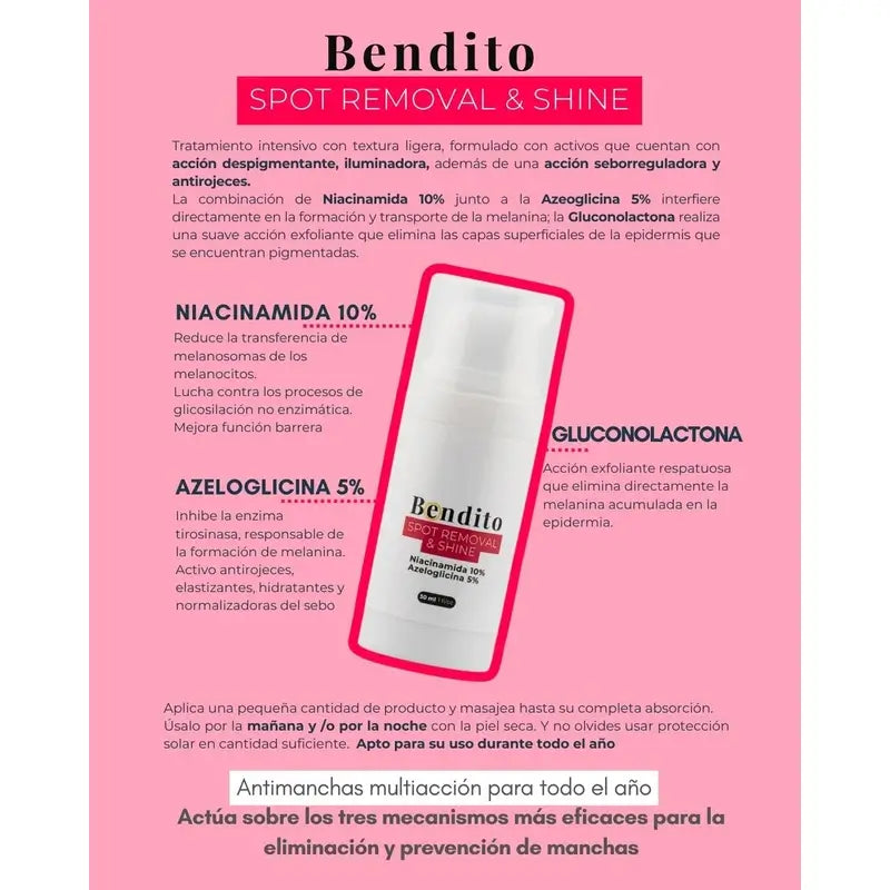 Bendito Spot Removal & Shine Light Texture Serum, 30 ml