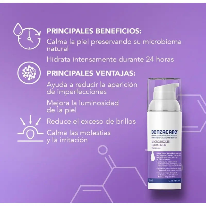 Benzacare Microbiome Equalizer Moisturiser, 50 ml