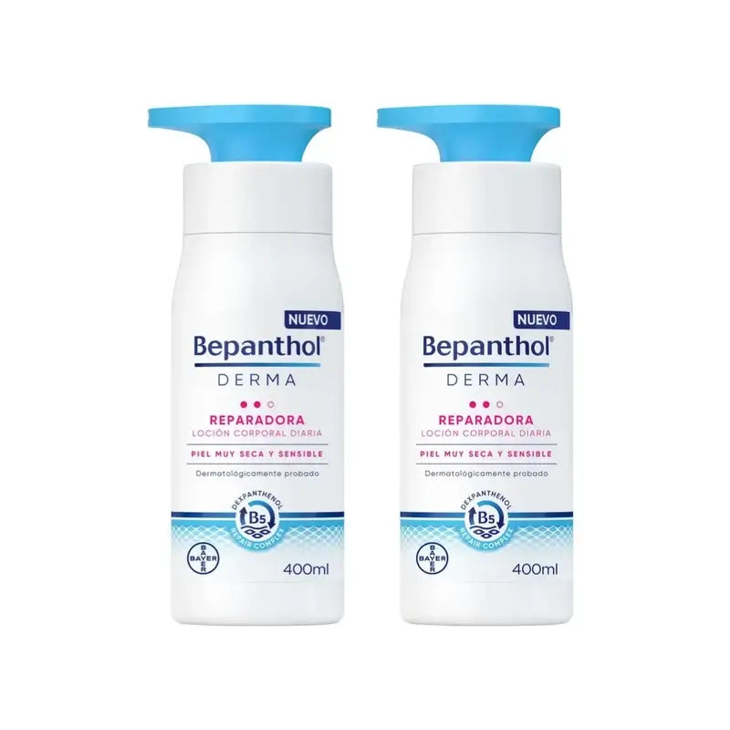 Bepanthol Derma Repairing Daily Body Lotion, 2X400 Ml