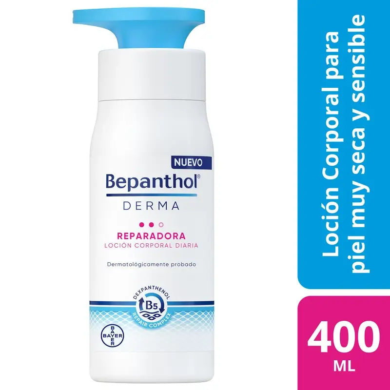 Bepanthol Derma Daily Body Repair Lotion for Sensitive Skin, 400 ml