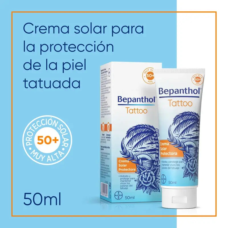 Bepanthol Tattoo Sunscreen SPF50, 50 ml