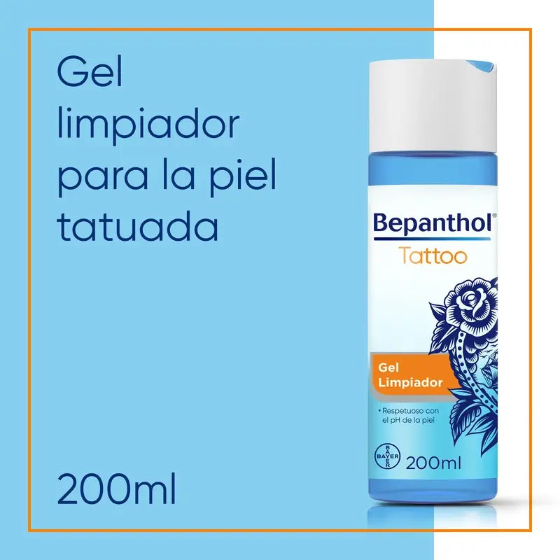 Bepanthol Tattoo Cleansing Gel, 200 ml