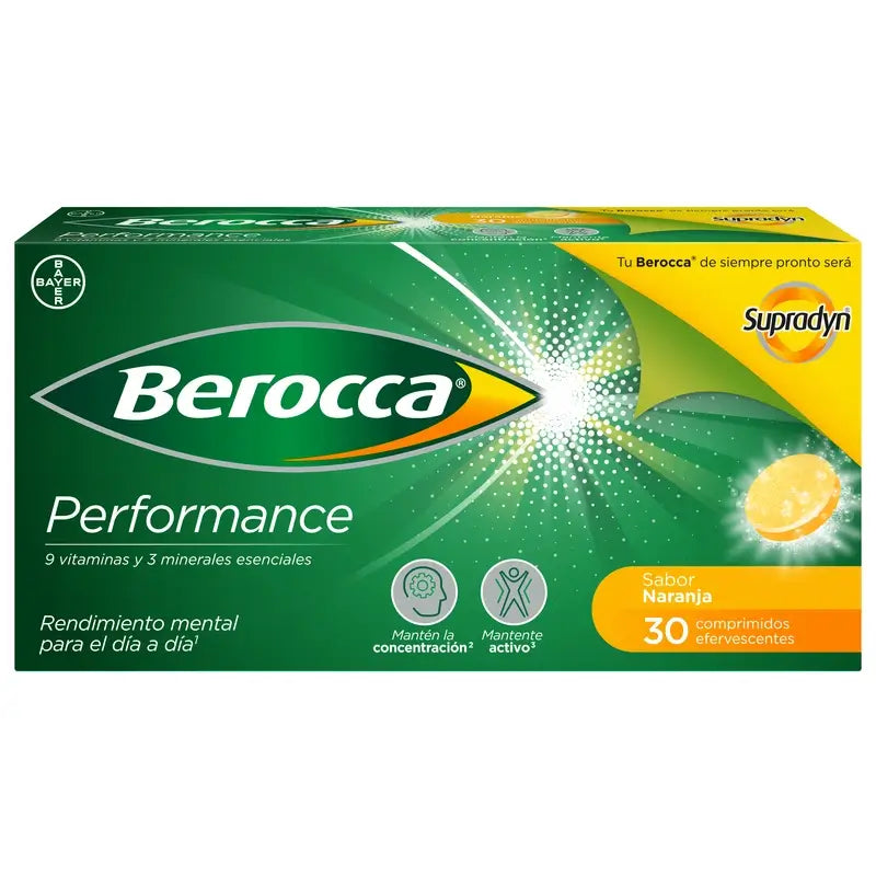 Berocca Performance Orange, 30 Effervescent Tablets