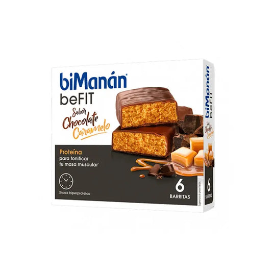 biManán Pro Barrita Chocolate Caramel 6 units