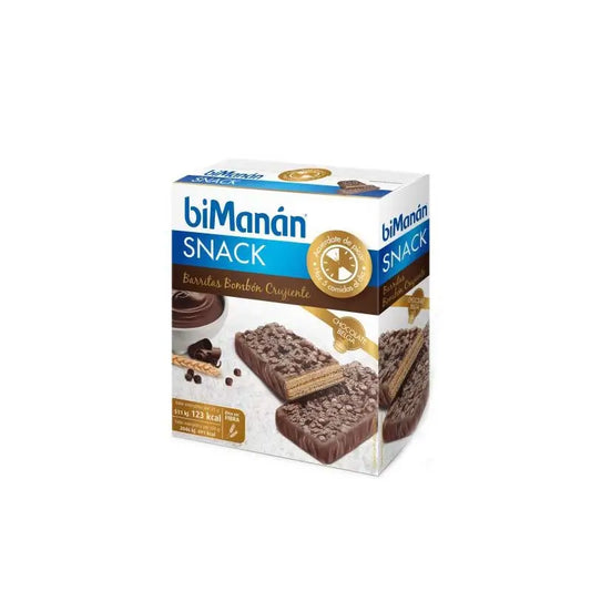 biManán Snack Snack Bombon Crunchy 4 Bars x 25 grams