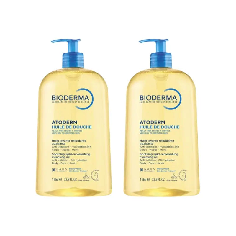 BIODERMA Atoderm Shower Oil Pack 2 x 1 Litre
