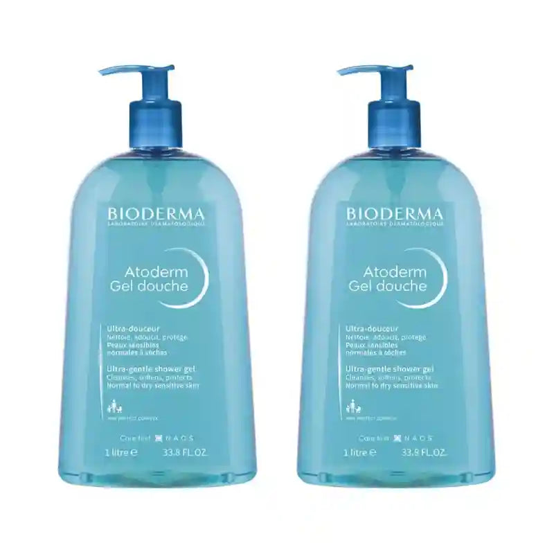 Bioderma Atoderm Shower Gel, 2X1 Litre