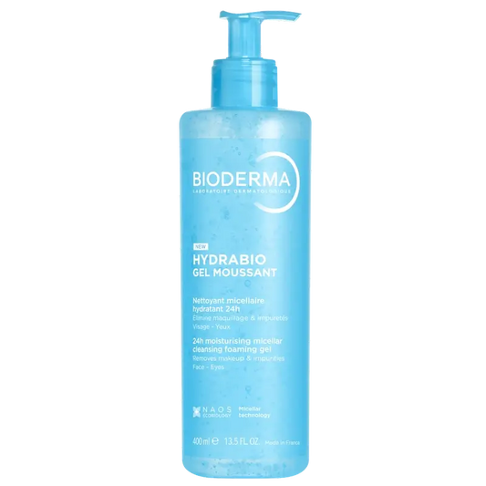 Bioderma Hydrabio Gel Moussant Micellar Gel for Dehydrated Skin , 400 ml