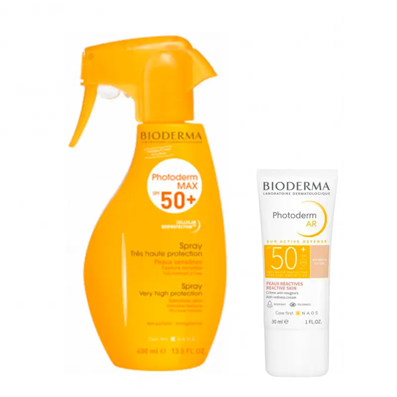 Bioderma Photoderm Max Spray Spf 50+ 400 Ml + Bioderma Photoderm Ar Spf50+ Redness 30 Ml