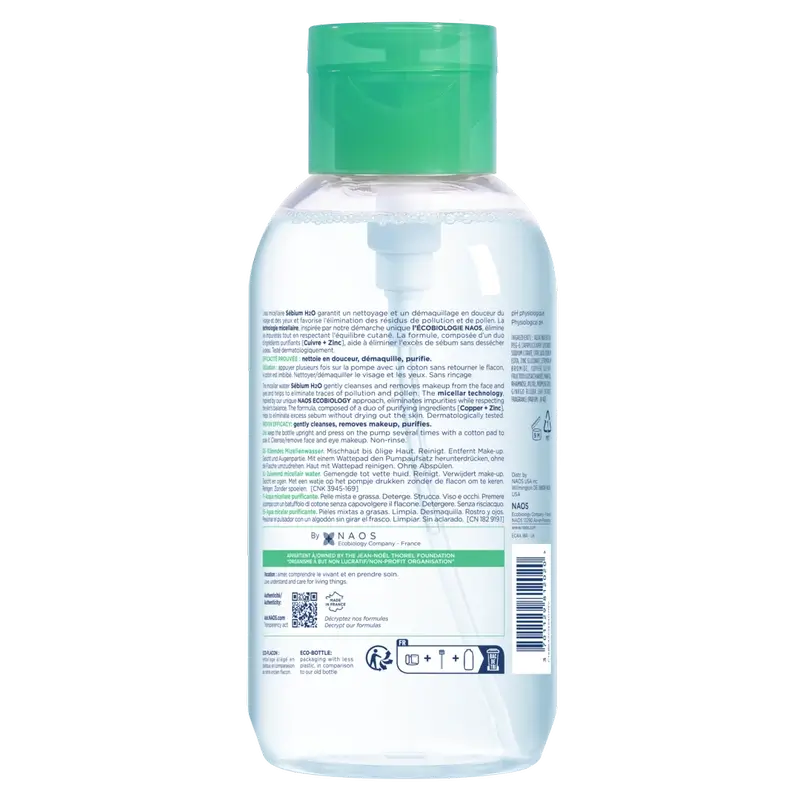 Bioderma Sébium H2O Pump Acne Micellar Solution, 500 ml