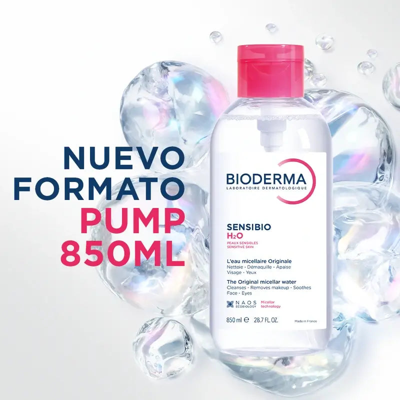 Bioderma Sensibio H2O PUMP Sensitive Skin Micellar Solution 850ml